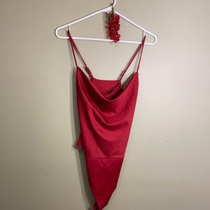 Socialite red large bodysuit